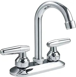 SOLVEX 2 Handle Bathroom Faucet 4 Inch Centerset Bathroom Sink Faucet,3 Hole Bathroom Faucet Chrome,Bathroom Basin Faucet with Deck Mounted Lever Handle,SP-40046