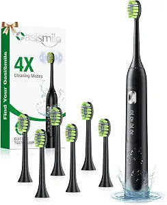 OasiSmile Y05 Sonic Electric Toothbrush for Adults,120-Day Battery���Black���