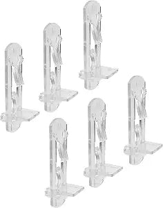 Prime-Line R 7316 1/4 In., Plastic, Clear Locking Shelf Pegs 6 Count (Pack of 1)