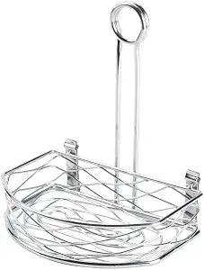 American Metalcraft SRBNC2 Flat-Back Wire Birdnest Condiment Rack, Chrome