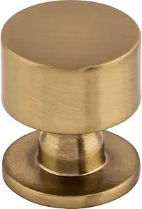 Top Knobs Lily 1 1/8" Diameter Round Cabinet Knob Honey Bronze TK821HB
