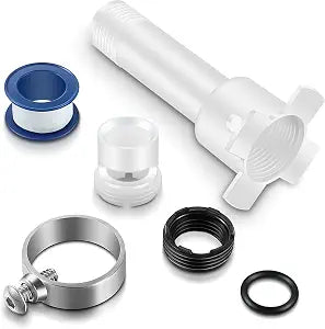 Four in One Tub Adapter, Bathtub Faucet Adapter Slip Fit for Copper, Universal 1/2'' Copper Pipe, 1/2'' IPS and 3/4'' IPS, Includes Tub Spout Diverter Repair Kit with Assembly Tool