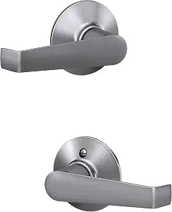 SCHLAGE Elan Hall/Closet Passage Door Handle, Reversible, Satin Chrome
