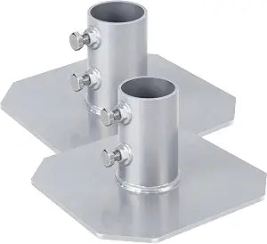 Stationary Dock Bottom Pad,Dock Base Plate Hardware for Floating Dock