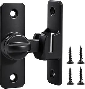 Barn Door Lock - 90/180 Degree Flip Door Latch, Security Sliding Gate Latch