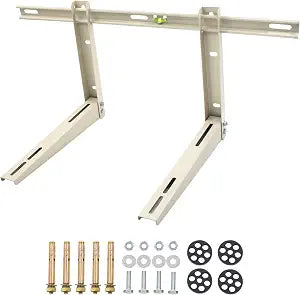 Yarssihha Mini Split Wall Mounting Bracket for Universal 7000-24000 BTU Ductless Air Conditioners Heat Pumps, Outdoor Heavy Duty Adjustable Wall Mount AC Bracket, Max Load: 260LBS