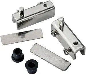 Glass Door Pivot Hinge for Free Swinging Glass Doors Polished Chrome (Pair)
