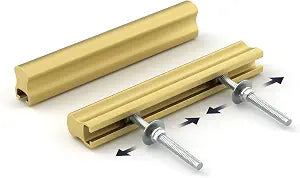 Goldenwarm 10 Pack 1-4" Gold Adjustable Drawer Pulls for Kitchen Handles