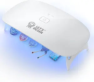 LET'S RESIN UV Resin Light, Portable Curing Lamp, White