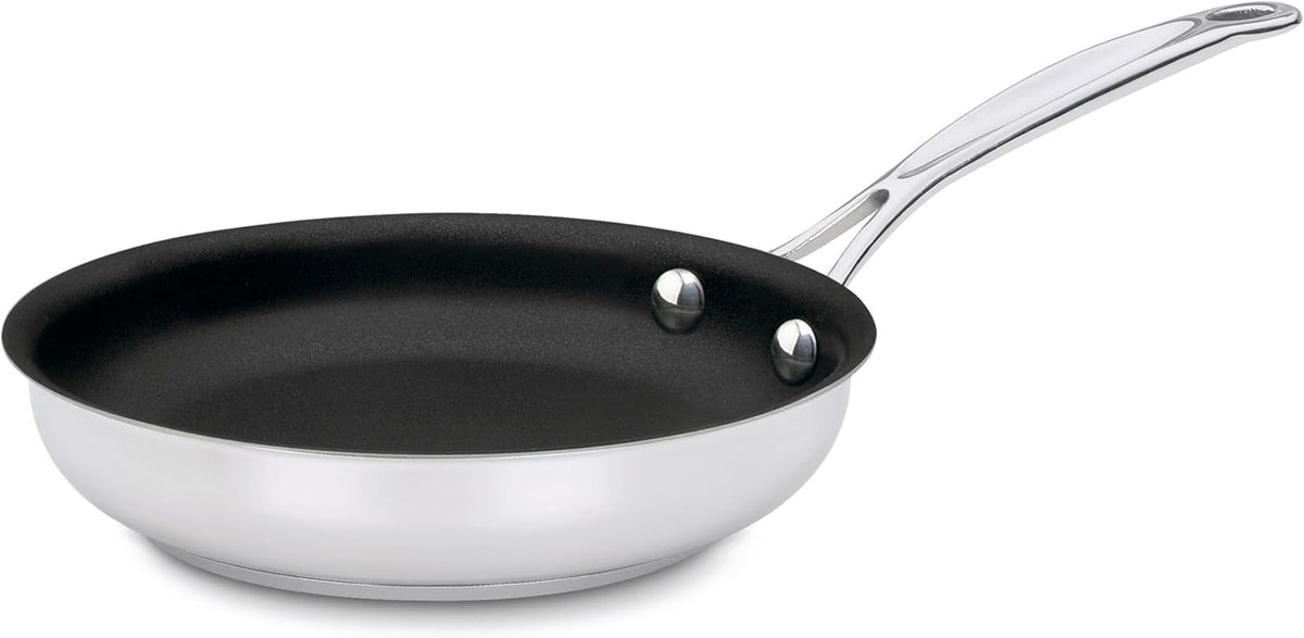 Cuisinart Chef's Classic 7" Stainless Steel Nonstick Skillet engineered with PURELYCERAMICâ„¢, 722C-18NS