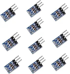 10 Pack 3 Pins AMS1117-3.3 DC 4.75V-12V to 3.3V Voltage Regulator