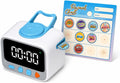 Sticker Timer Visual Countdown Timer with 200 Medal Reward Stickers for Kids Rewards, Rechargeable Digital Timer for ADHD Focus, Classroom & Homeschool Tool