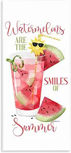 Watermelon Sentiment Kitchen, 7 x 17 Inch Mounted Print on Wall Plaque
