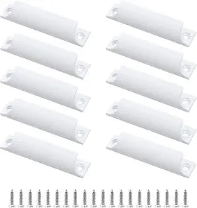 Coshar 10Pcs White Aluminum Alloy Window Lift Handle Cabinet Door Handles