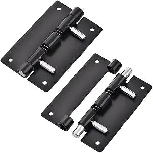 3 Inch 2 Pack Spring Release Hinges, Stainless Steel Detachable Cabinet Door Hardware, One-Touch Quick Release Mechanism,Black