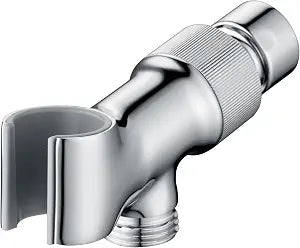 All Metal Handheld Shower Head Holders, 1/2" Shower Hose Holder Fits Most Hand Showerheads, Brass Hand Held Shower Head Holder Adjustable Shower Arm Mount, Easy to Install(Chrome)