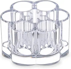 MOSIKER Acrylic Flower Lipstick Holder Lip Liner Organizer with 12 Slots