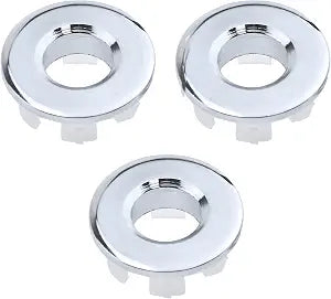 T Tulead Stainless Steel Sink Overflow Covers Silver 3Pcs