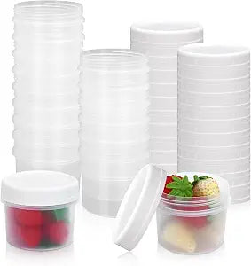 24 Pack 5 oz(160 ml) Food Storage Jars with Screw Lids
