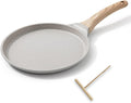 8 inch Crepe Pan, Nonstick Pan for Crepes Omelette Tortillas,White
