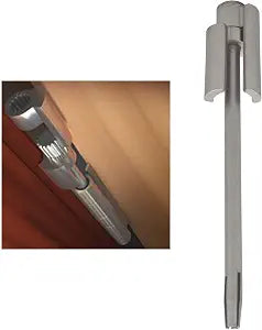 Nuk3y Door Saver 2 II Hinge Pin Stop Fits All 3"" to 4-1/2"" Residential Hinges (Satin Nickel)