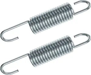 3-5/8 Inch Replacement Recliner Chair Mechanism Furniture Tension Springs Long Neck Style Long Neck Hook Style-Recliner Replacement Parts-3.46 Inch Inside Hook to Hook (Silver White 2Pcs)