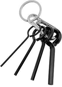 5 in 1 Hex Dogging Key Set with Keychain for Push Bar Door