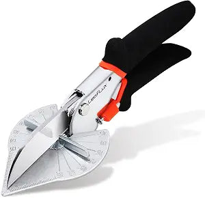 LeafLux Miter Shears for Wood Trim, Adjustable 45-135 Multi-Angle Handheld Tool, Multifunctional Trunking, Moulding Shears, Perfect for Mitre Cutting, Quarter Round, No Replacement Blade | LFXP3101S