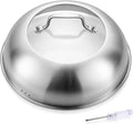 Leonyo 13 Inch Tempered Glass Wok Lid Dome for 13.5" Wok & Stir-fry Pans