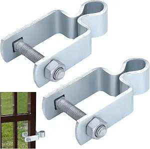 Dansydaisy 2 Pcs 1-1/2" x 1-1/2" Square Post Female Gate Hinges,Silver