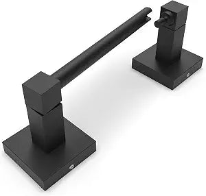 RUACQ Matte Black Toilet Paper Holder Wall Mount for Bathroom