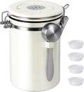 Kirecoo 22OZ Airtight Stainless Steel Coffee Canister with Date Tracker