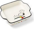 Lenox Chef Snoopy Stoneware Square Baking Dish