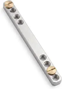 3-1/2" Door Knob Spindle, Antique/Vintage/Victorian Style, Post, Shaft with Brass Set Screws, 3.5", 7mm, 9/16" Thickness