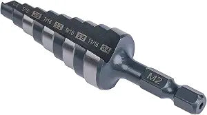 1/4"-3/4" Quick Change M2 Step Drill Bit Unibit Hole Drilling