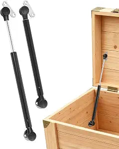 2 Pack Toy Box Hinges Soft Close 15 inch, 150N Gas Strut Slow Close Hinges