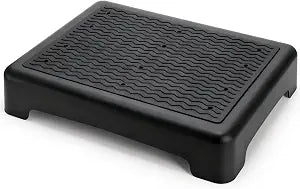 Lawei Mobility One Step Stool for Elderly/Adult, 3.5 Inch Plastic Platform Step Stool with Non-Slip Ribbed, Portable Wide Half Step Stools for Car, Bed, Stairs, Bathroom, Indoor Outdoor, Holds 400Lbs