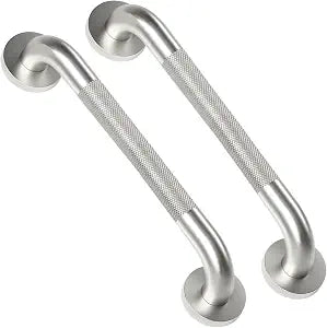 2 Pack 16 Inch Shower Grab Bars for Seniors Anti-Slip Textured Grip