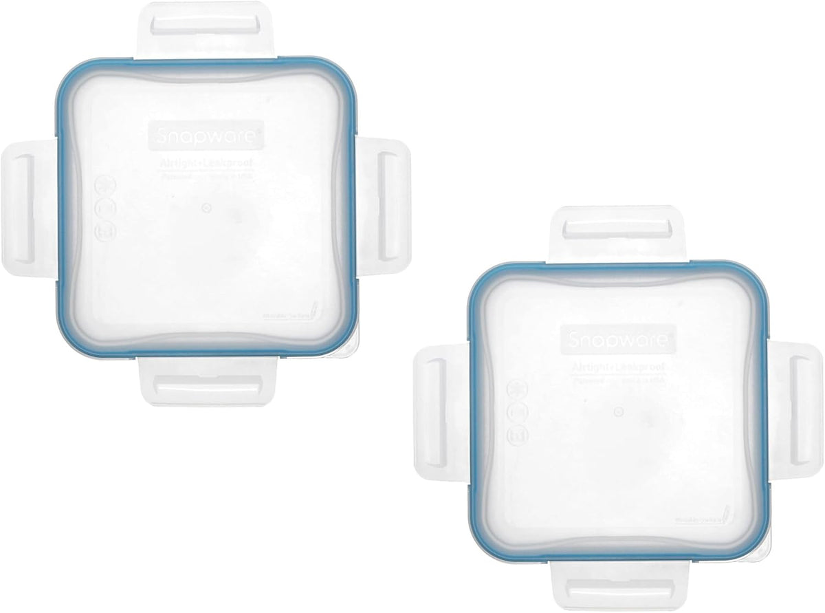 Snapware 8704-PC (4-Cup) Lid w/Blue Spruce Gasket (2-Pack) - Made in USA