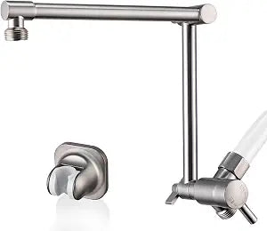 G-Promise 13 Inch Shower Arm with Diverter and Holder (Brushed Nickel)