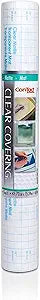 Con-Tact Brand Creative Clear Covering, Versatile and Self-Adhesive Shelf Liner, Ideal Privacy Film, Protective Clear Vinyl, 18'' x 50', Matte