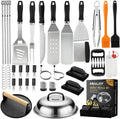 Grilljoy 46PC Griddle Tool Set - Stainless Steel Spatula Kit