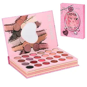 43 Color Sparkling Powder Women's Cosmetics Fun Cover Book Matte Sparkling Powder Glitter Eye Makeup Palette Eyeshadow Set Eyeshadow Swatches