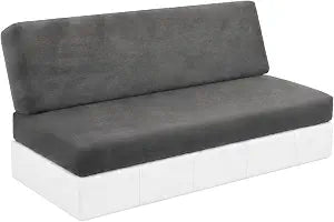 2 Pcs Velvet RV Couch Covers for Sofa Bed Soft RV Jackknife Sofa Cover