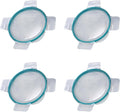 Snapware 7201R-PC 4-Cup Plastic Lid with Teal Gasket (4-Pack) - Made in USA