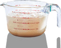8 Cup Large Glass Measuring Cup - Kitchen Mixing Bowl, Liquid Measure Cups