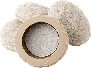 Super Sliders 4 Pack  1.25" Round Felt Self-Stick Furniture Sliders for Hardwood, Tile & Laminate Floors  Scratch-Resistant Floor Protectors & Noise Reducing Pads, Beige