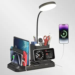 KDD Desk Lamp with USB A&C Charger Ports
