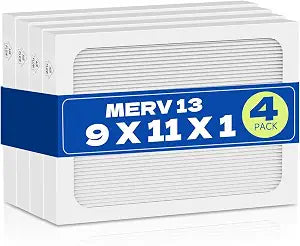 9 x 11 x 1 Dehumidifier Replacement Filters 4 Pack, Compatible with Santa Fe Compact70, Ultra70, Element, Compact2, UA 65H