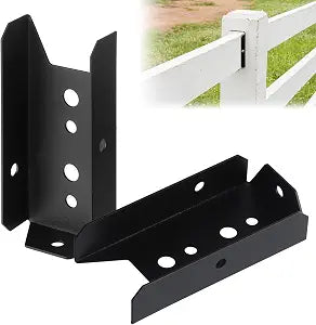 40 Pack 2x4 Fence Brackets for Wood Rail,18 Gauge